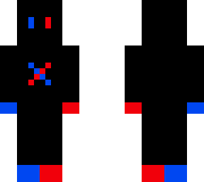 -blue and red-