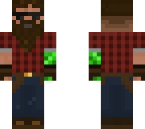 bearded flannel, creeper arm