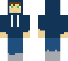 blue hoodie boy