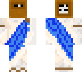 book head (blue toga)