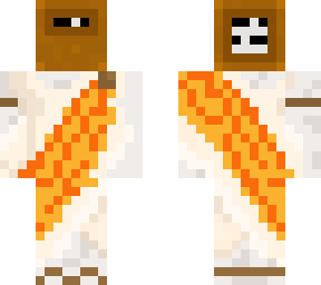 book head (orange toga)