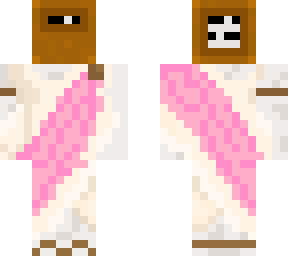 book head (pink toga)