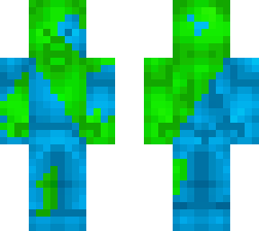 fusion steve (green steve) & (blue steve)