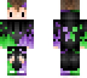 purple and green