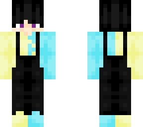 yellow and blue overalls