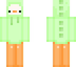 [creds in desc] goose in green dino sweater