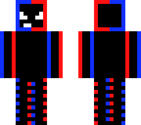 blue and red glitch