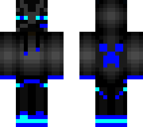 enderman blue gaming hoodie