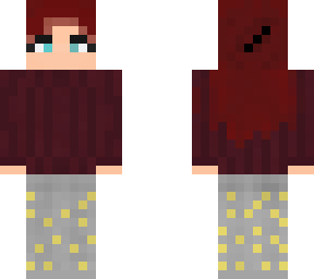 krakenuga red sweater and grey pants
