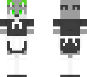 one of my fursonas in maid dress