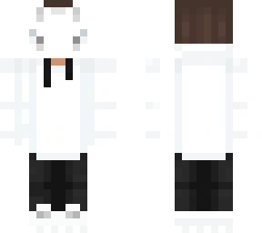 white mask and white