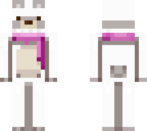 __polar bear pink scarf (creds in desc)