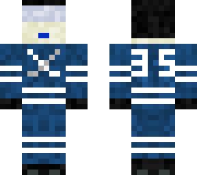 35 blue hockey player