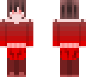 all red girl