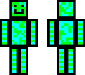 cyan-green outlined