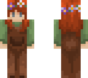 earthy girl with a flower crown