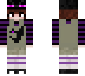ender themed girl short hair