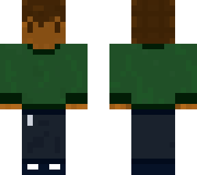 green sweater