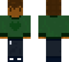 green sweater heart