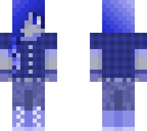 all blue girl