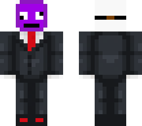 purple mask suit