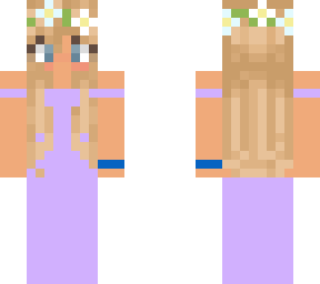 cute purple dress girl