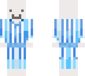 man in blue pjs