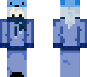 my skin with an axolaotal hat