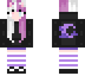 white hair catgirl lumi