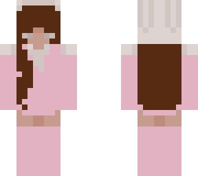 brunette pink bunny girl