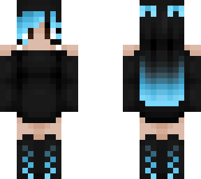 goth gamer girl (blue)