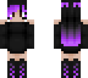 goth gamer girl (purple)