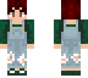 red head overalls
