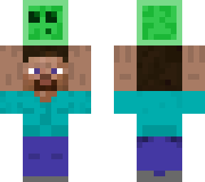 steve holding slime