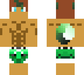 werewolf with curly tail swimsuit fixed