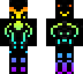 black-neon futuristic knight