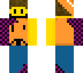 my new roblox avatar as a minecraft skin
