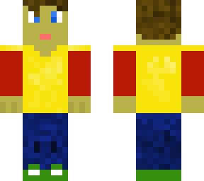 a kid wearing a golden chestplate