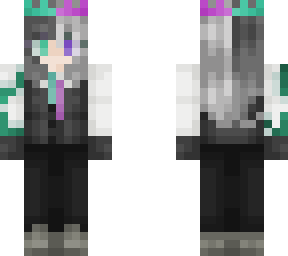an enderman in a boneyard. (detail fix)