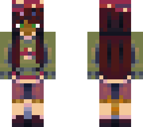 cute mushroom girl (also i am a youtuber this is my skin