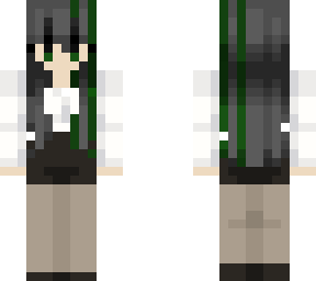 dark green skin