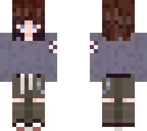 grunge girl short brown hair