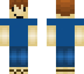kid with blue shirt