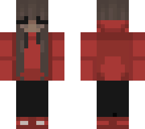 red hoodie girl