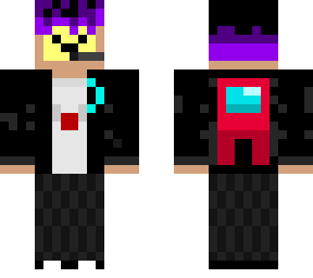 this is my roblox skin turned into a minecraft skin (and my first skin i make)