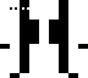 black and white