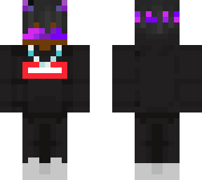 black purple and red hoodie