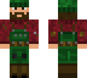 fisherman's overalls (red)