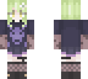 green haired girl
