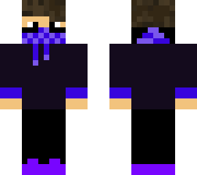 purple hoodie guy with a facemask
